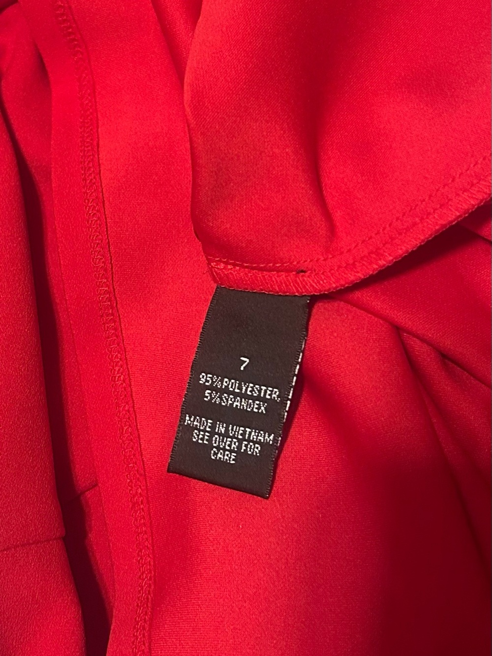 BCX Red Scallop Halter Fit-and-Flare Dress - Picture 3 of 4